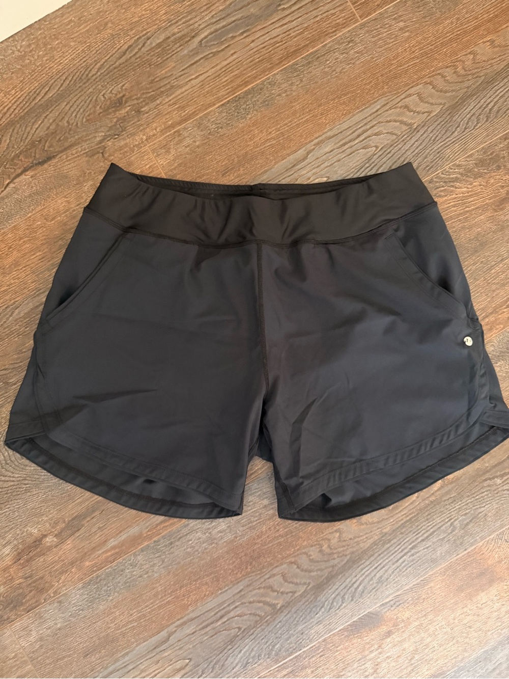Willit Black Athletic Shorts with High-Waist Band